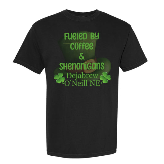 Coffee & Shenanigans Comfort Colors Graphic Tee